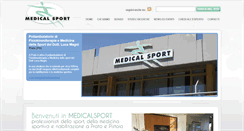 Desktop Screenshot of medicalsportsrl.it